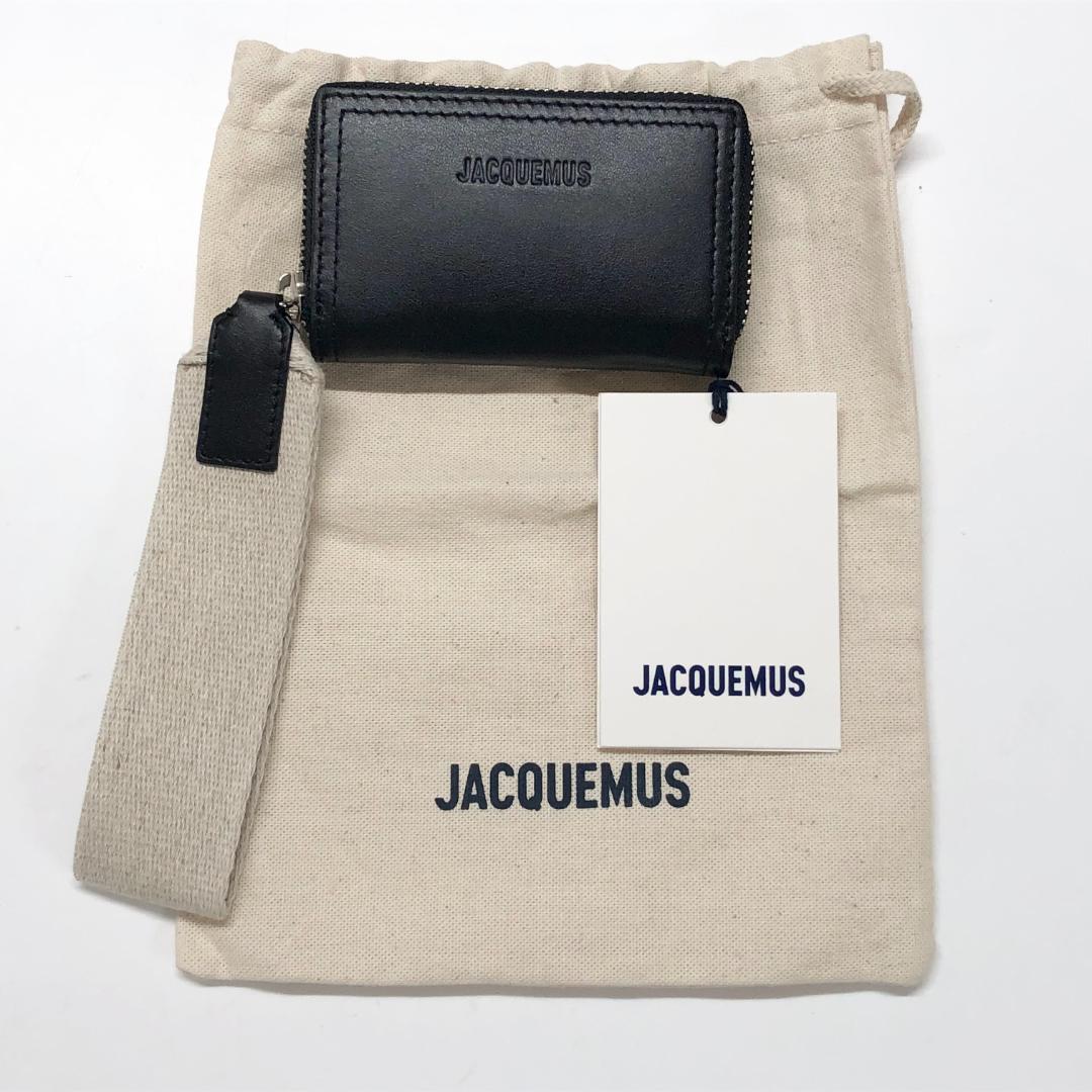 ○★新品未使用　JACQUEMUS　ストラップジップ小銭入れ　ブラック