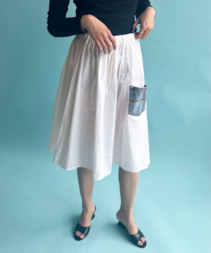 EDIT. FOR LULU 【ギマガス】 BAGGY MIDI SKIRT