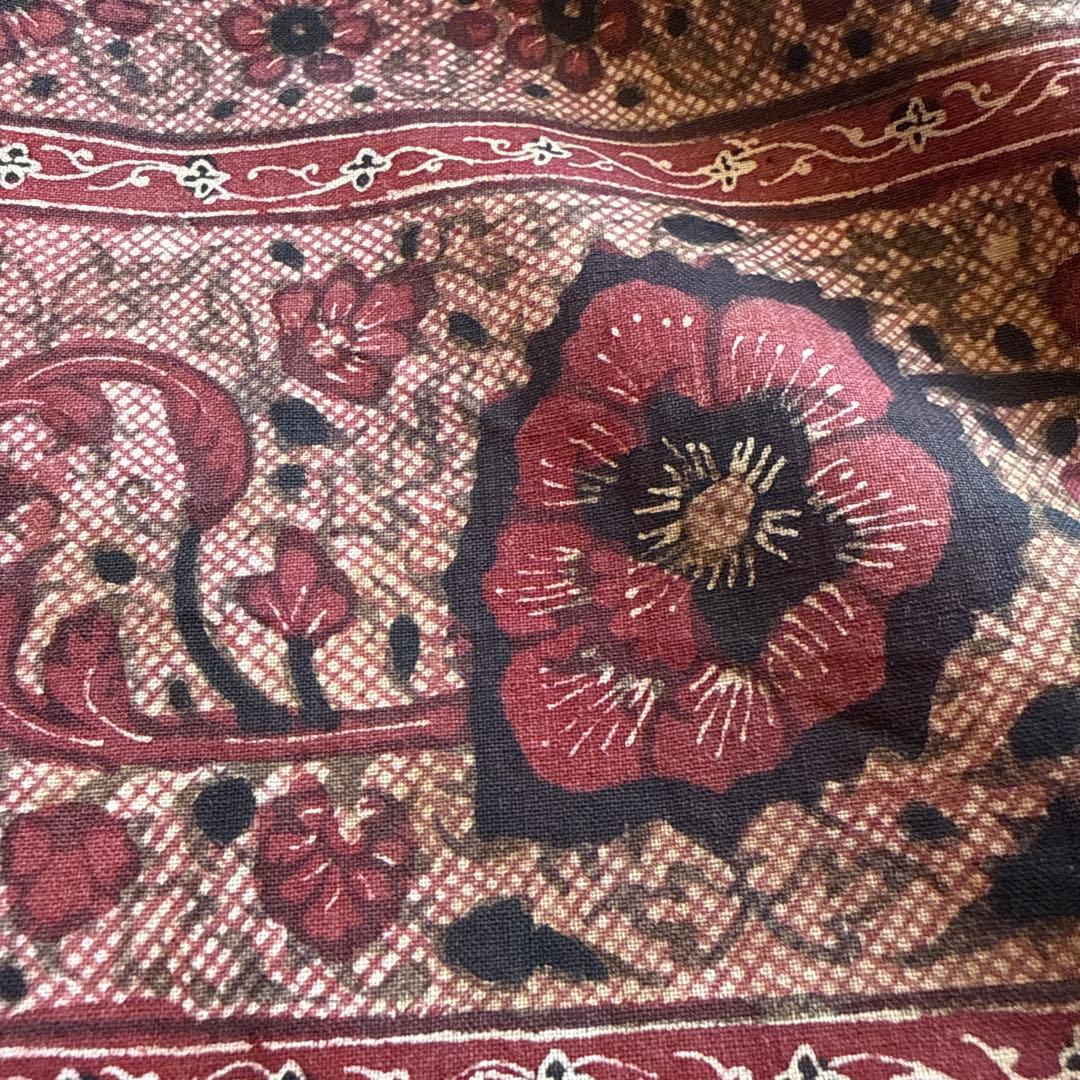 アンティーク　インド　更紗
