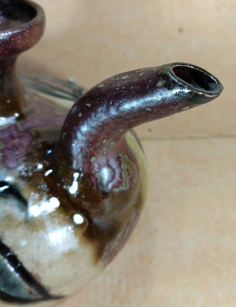 【本物保証】金城次郎 壷屋焼 カラカラ(笑う魚,魚文) 共箱 栞 人間国宝 美品