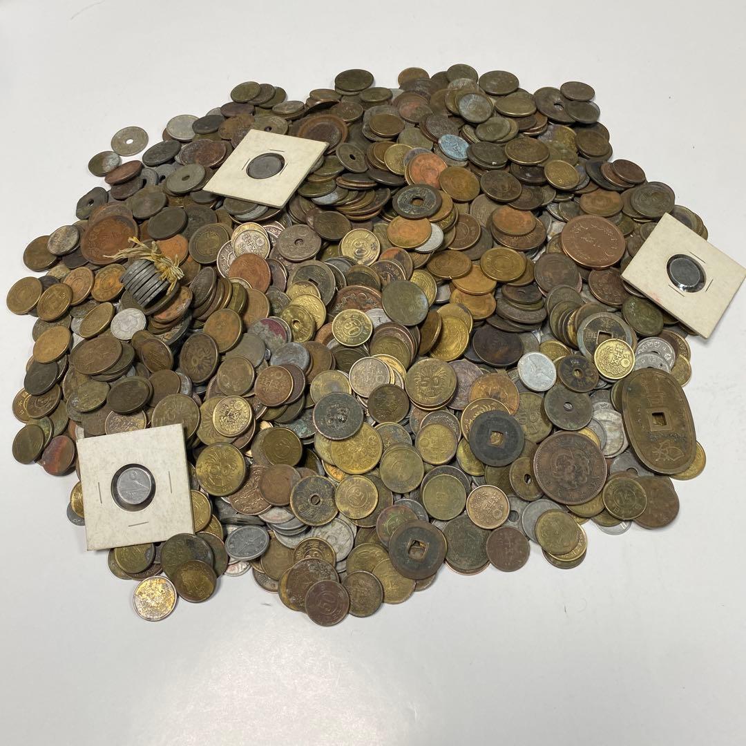 日本の古銭 明治 大正 昭和 レトロ まとめ売り 正味4.5kg NO.42