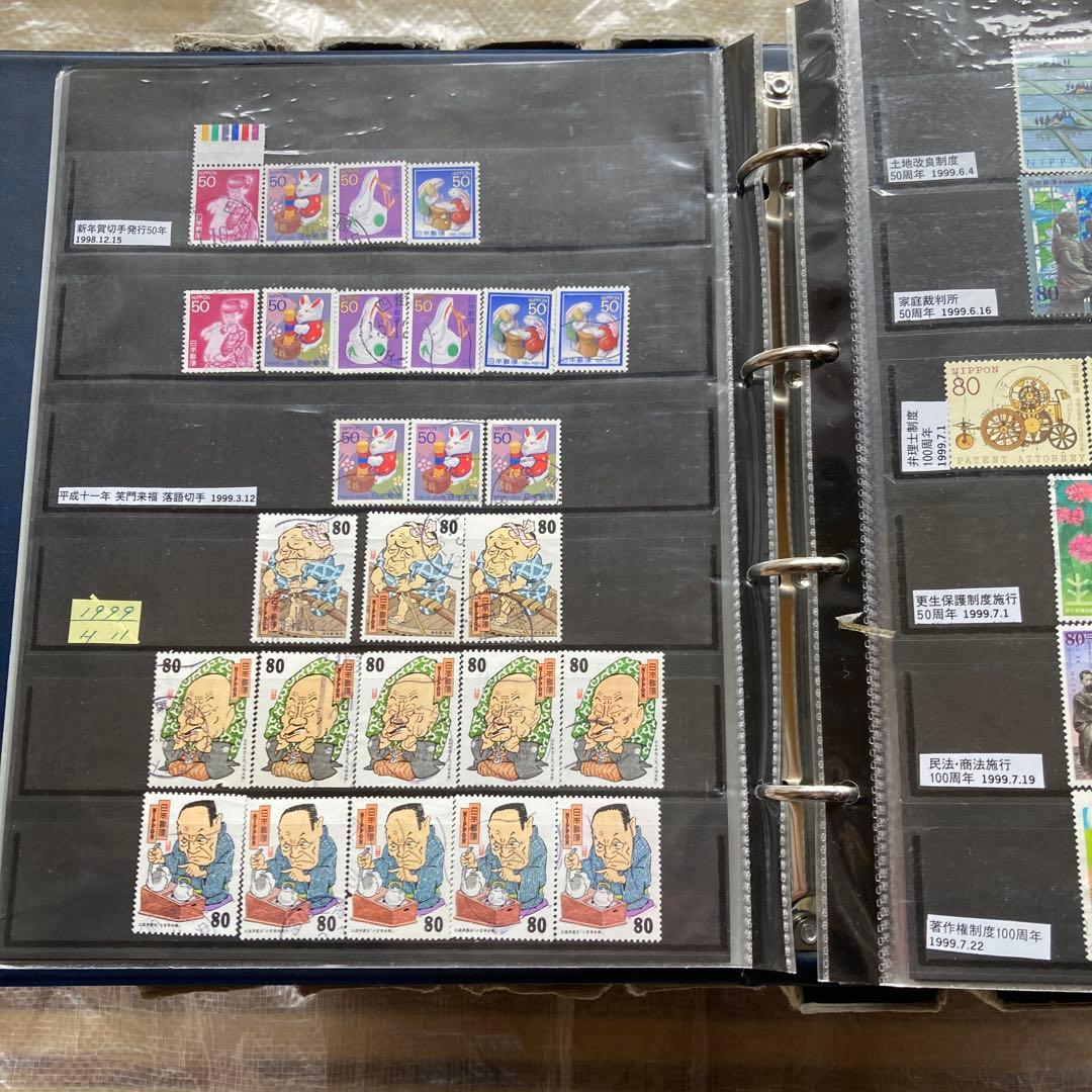 日本5冊済外国切手アルバム5冊未済混合計１ 0冊６段前後４ 0〜５ 0 P重品有