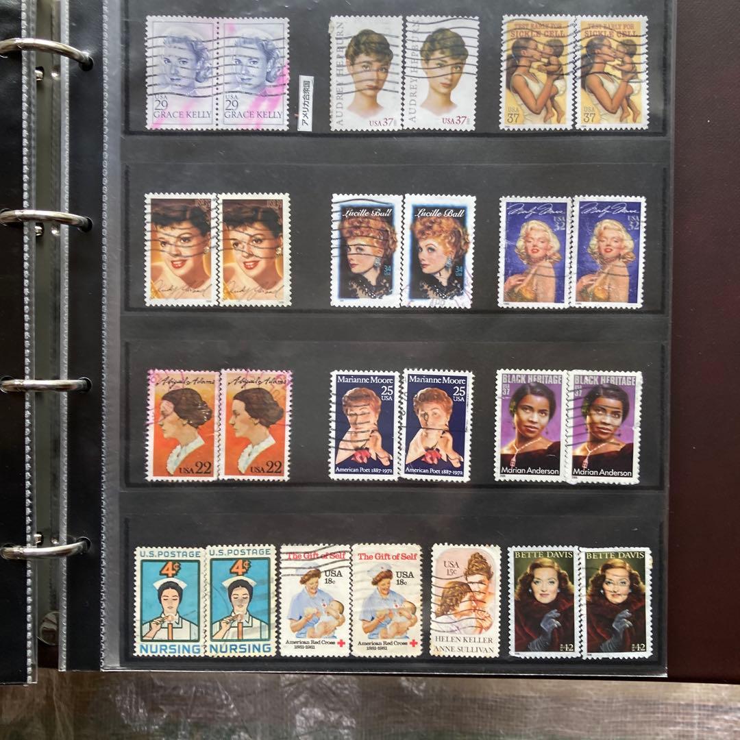 日本5冊済外国切手アルバム5冊未済混合計１ 0冊６段前後４ 0〜５ 0 P重品有