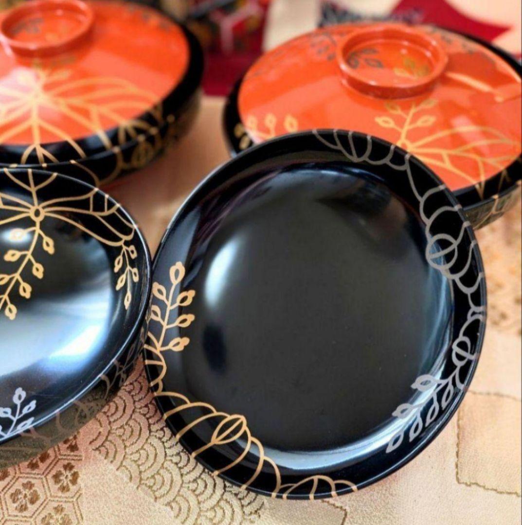輪島塗❀高級❀本漆器❀天然木製❀蒔絵椀セット❀普段使いからお正月にも♡