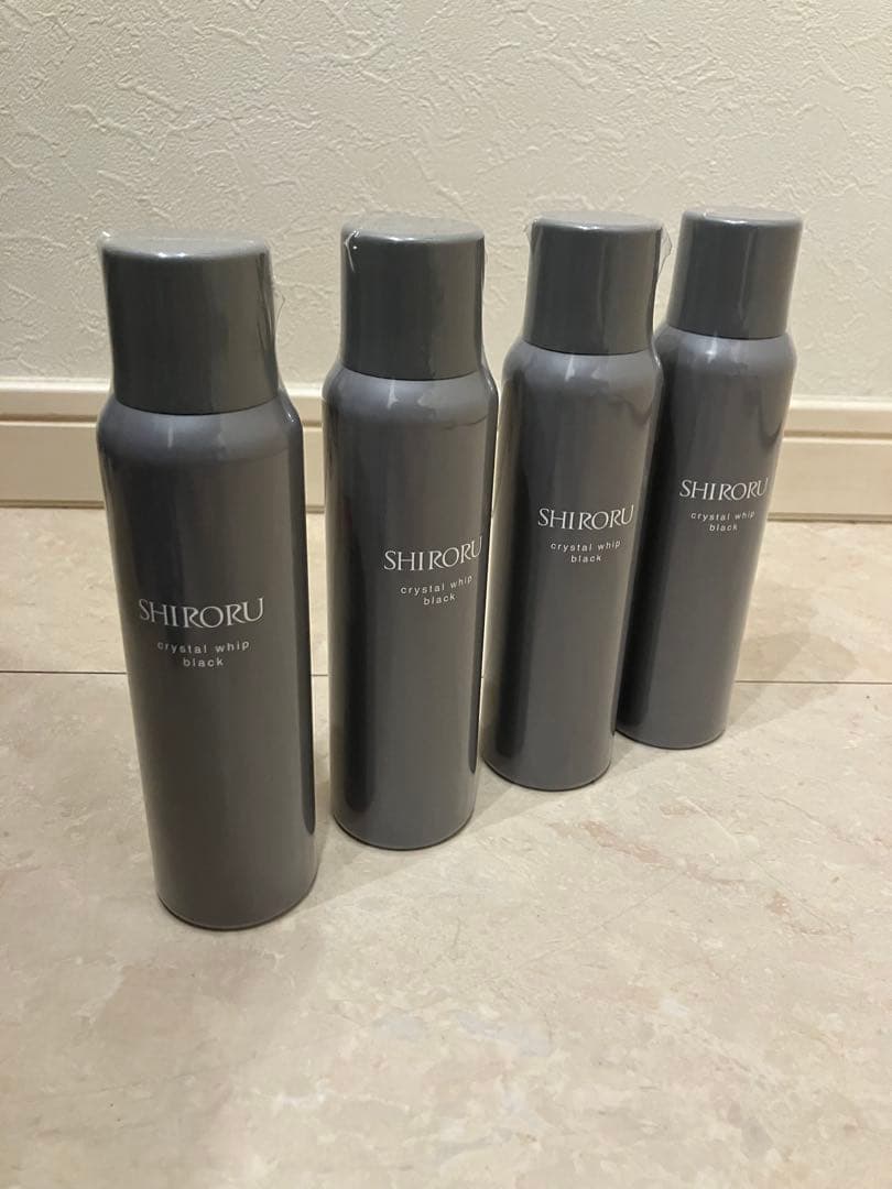 SHIRORU クリスタルホイップブラック 4本セット！新品未使用！