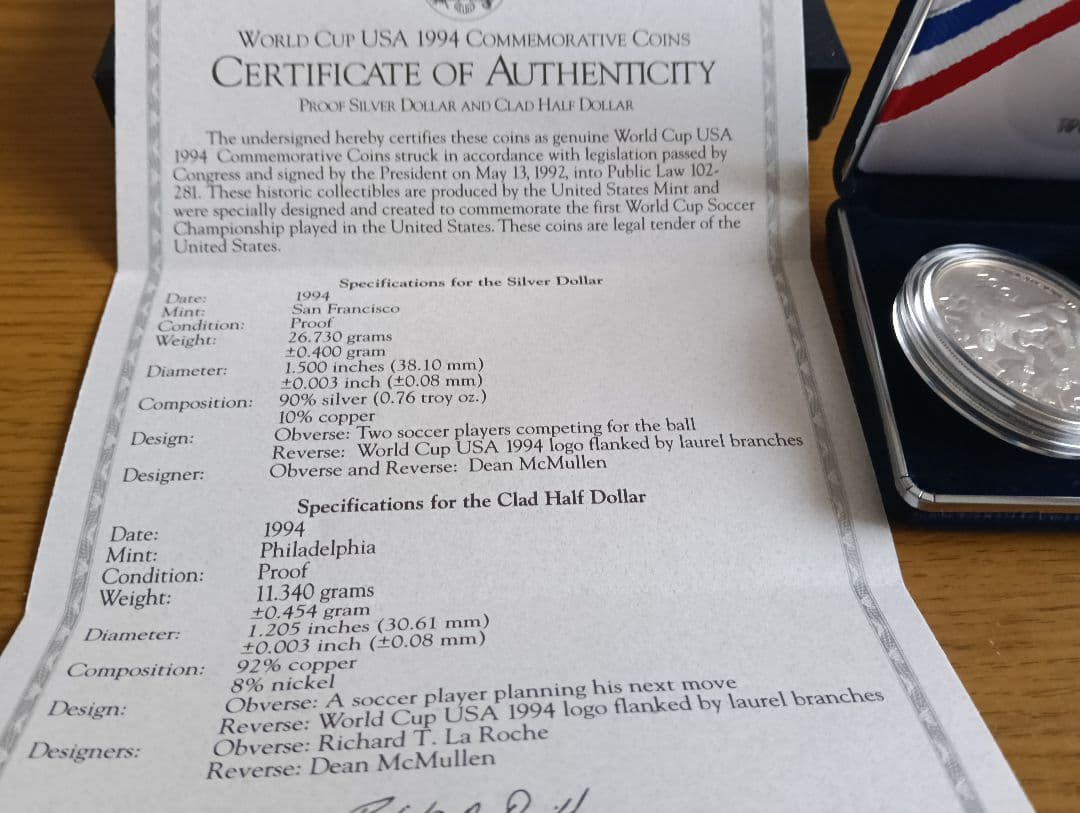 FIFAワールドカップ記念（1994年）プルーフセット
