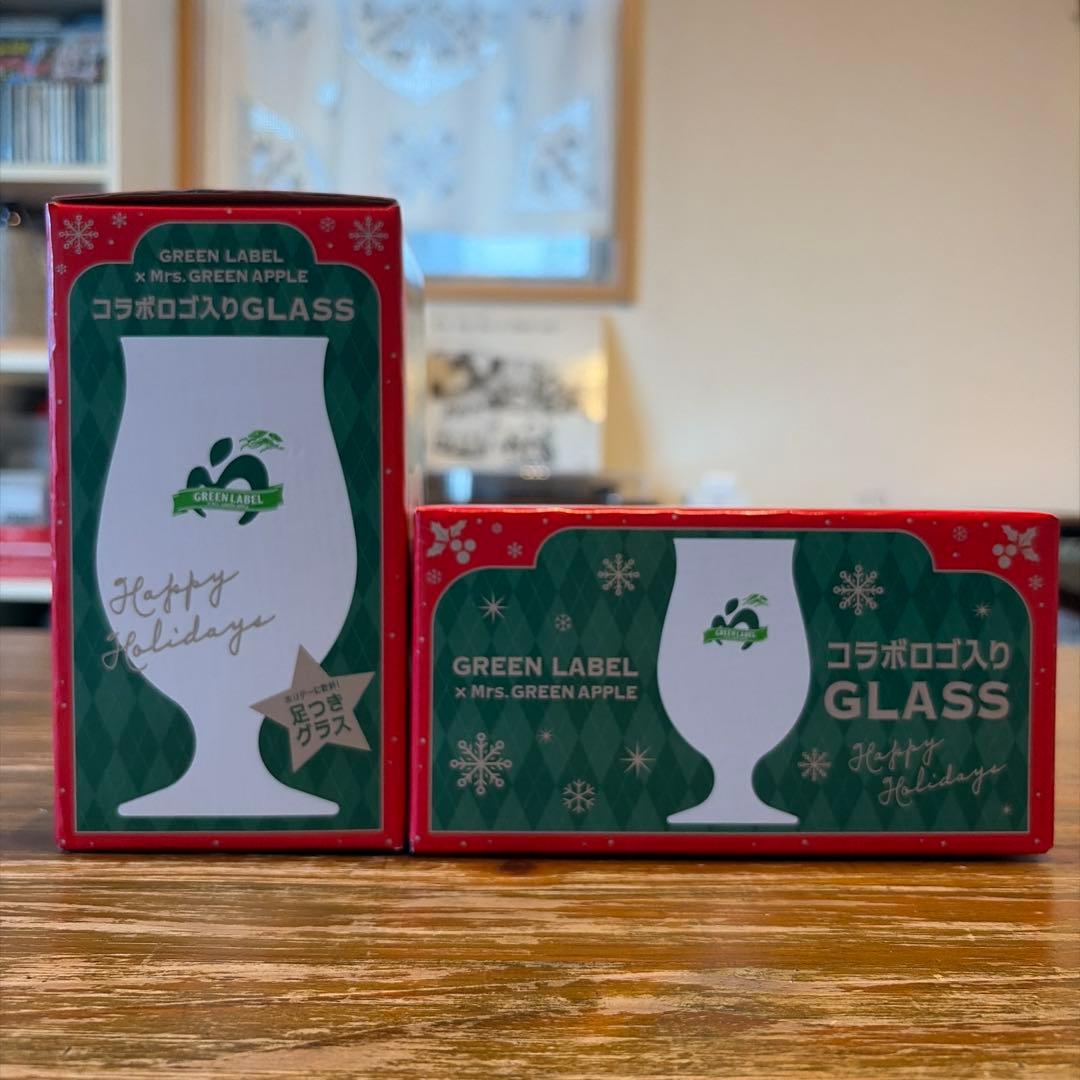 Mrs.GREEN APPLE KIRIN コラボロゴ入GLASS