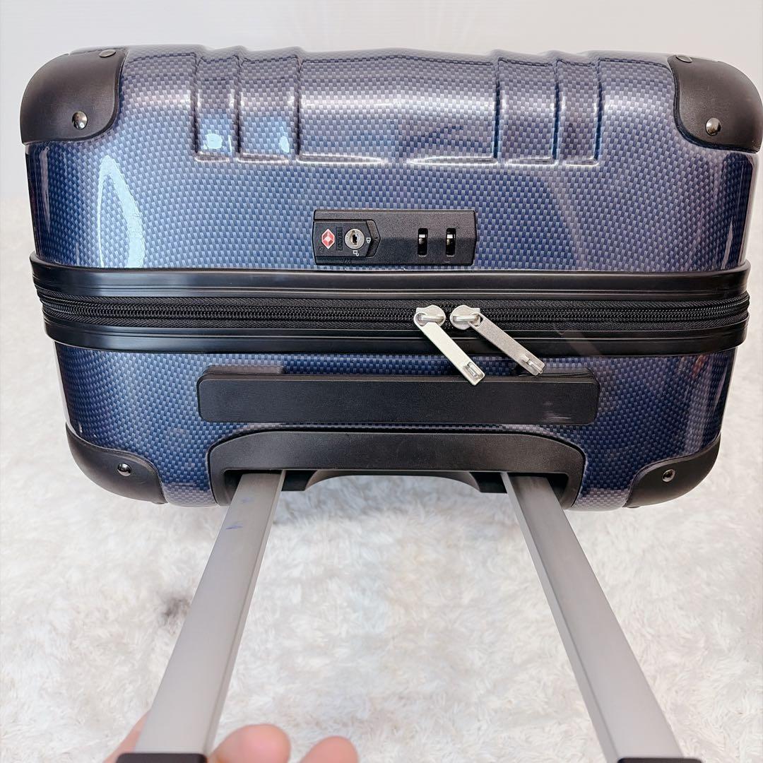 ace エース キャリーケース 47L ネイビーカーボン　ハード　TASロック