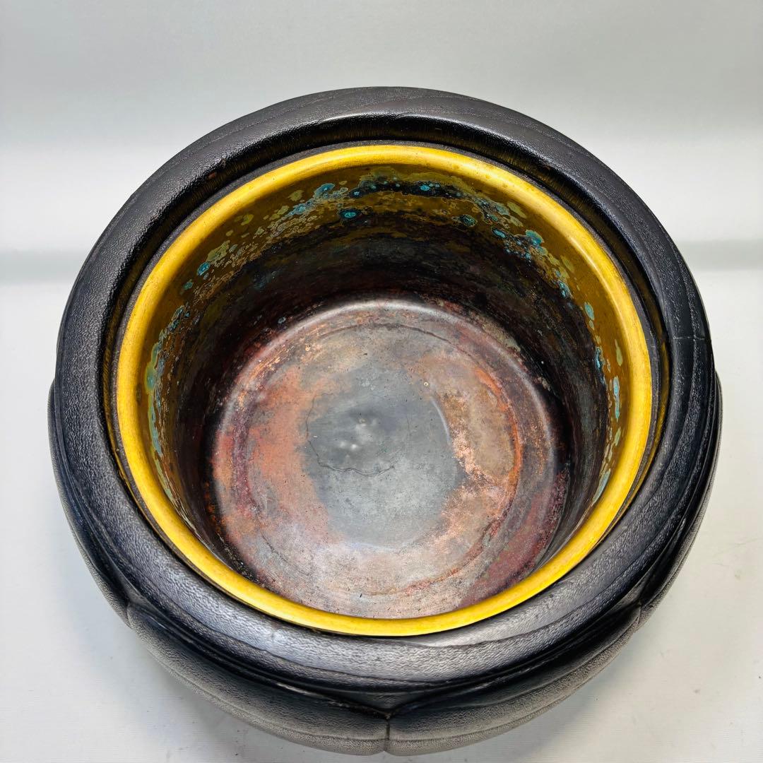 平安清鳳作　菊桐　手焙　①