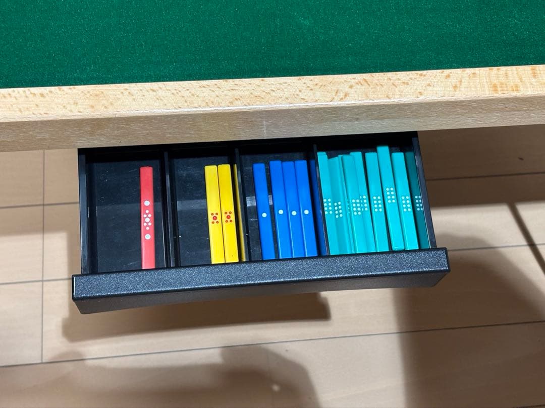 【点棒入れ付】 SUNLiGHT 麻雀卓 折りたたみ 70×70×40cm