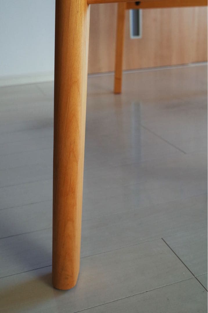 無垢天然木/北欧モダン/ダイニングテーブル130cm/ナチュラル/ヴィンテージ