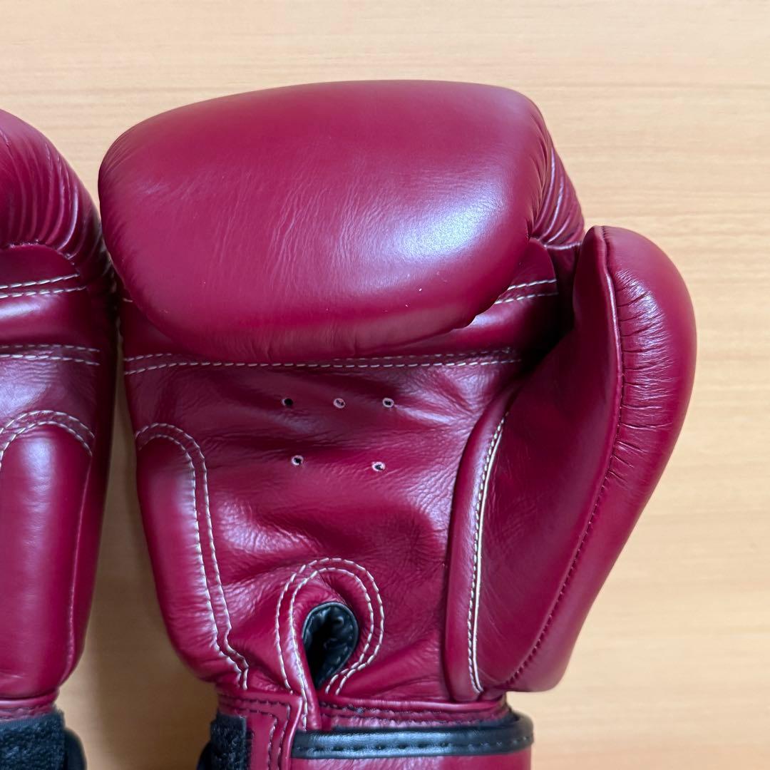 【美品】TWINS ツインズ ボクシング グローブ 8oz 本革 ワインレッド
