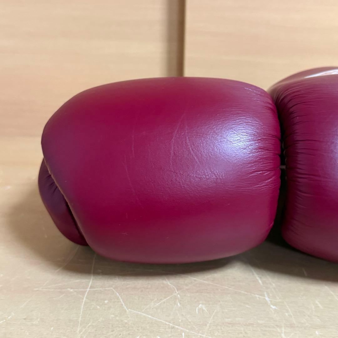 【美品】TWINS ツインズ ボクシング グローブ 8oz 本革 ワインレッド