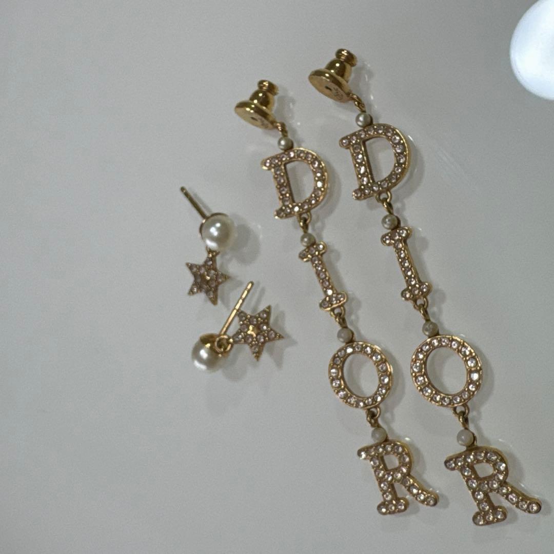 【最終値下げ】Christian Dior トライバル ロング ピアス GP