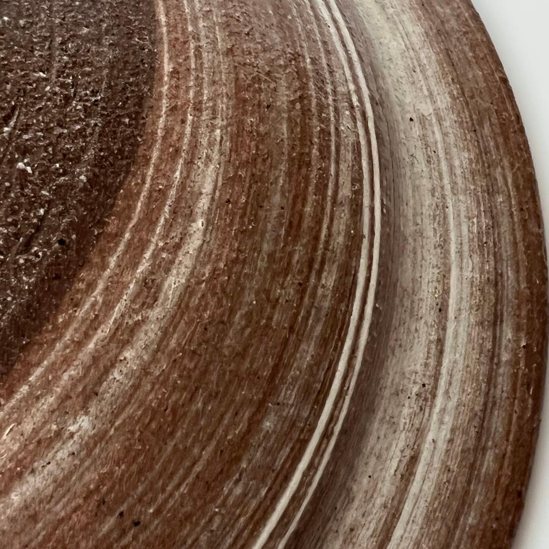 唐津焼　中里太郎右衛門窯　絵唐津額皿　「沢瀉、鷺」