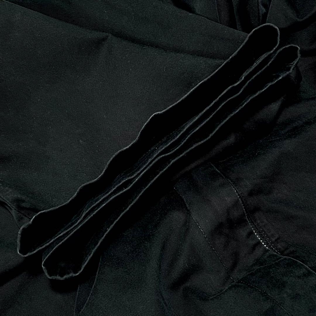 ポロラルフローレンノータックチノパンツP376刺繍ロゴ黒ワイドw54アメリカ古着