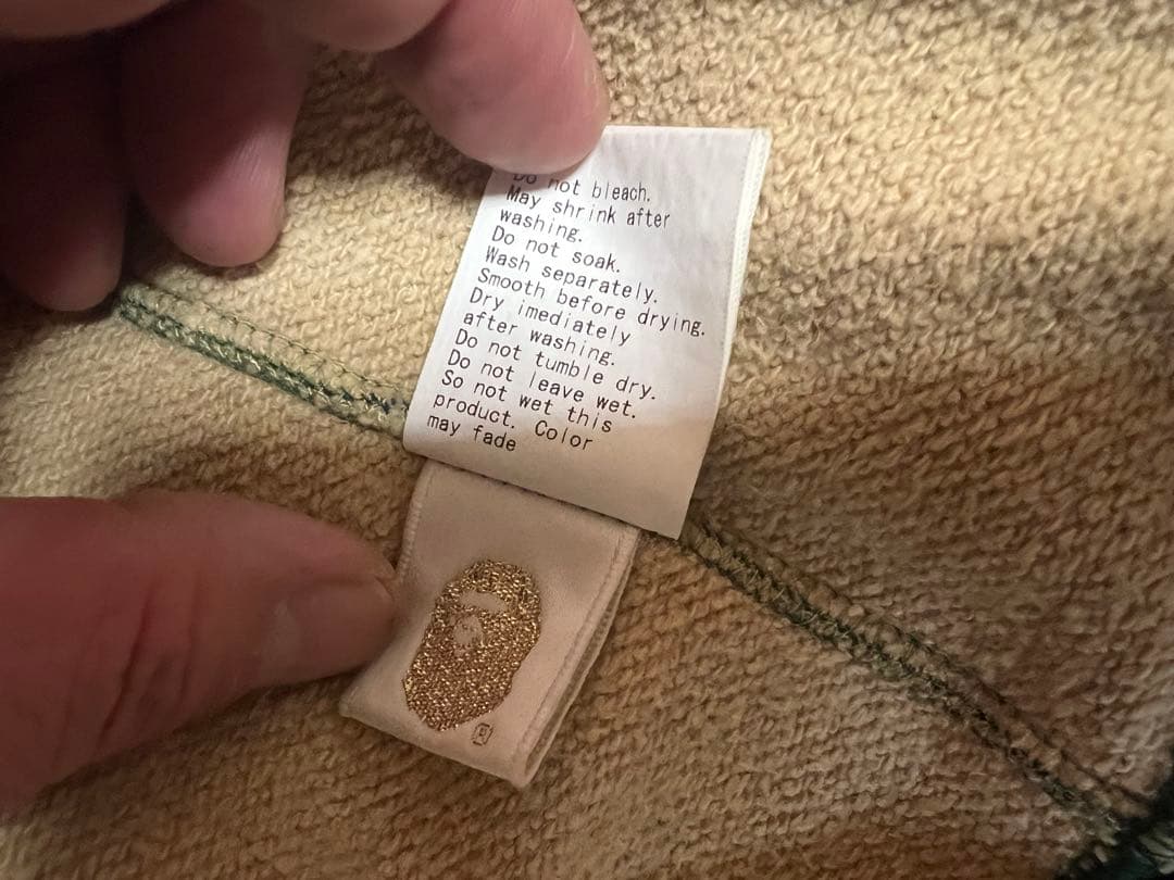 a bathing ape ABC camo green フルジップパーカー