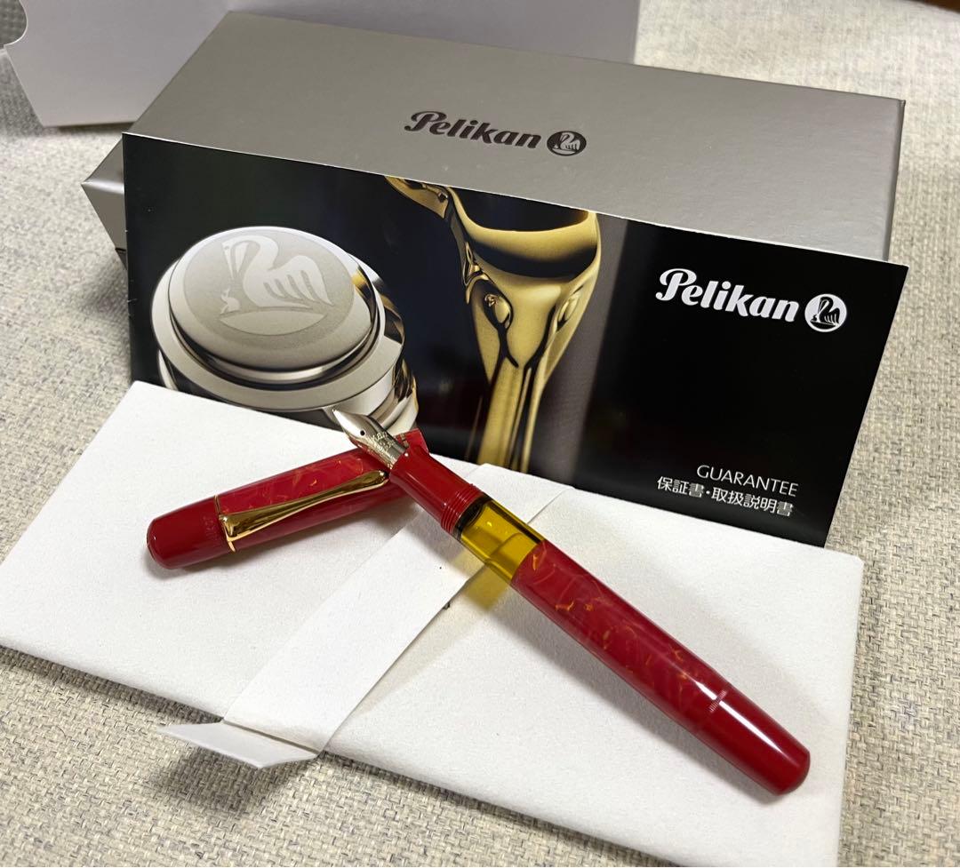 【新品未使用】ペリカン 限定万年筆 M101N ブライトレッド