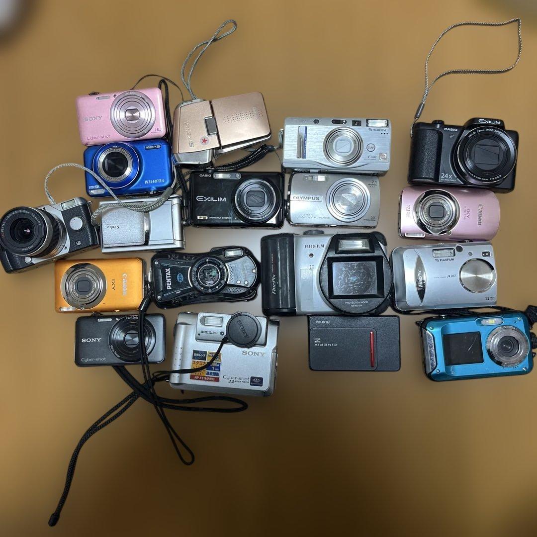 SONY PENTAX など　デジカメ18個まとめ売り ジャンク品