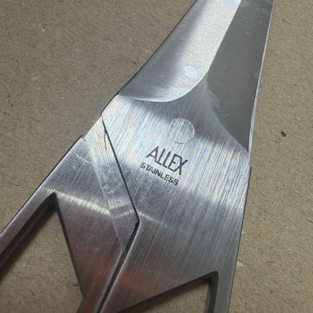 廃盤 ALLEX RAKUSHISYA 落柿舎 三角形 ハサミ 鋏 デザイン 箱