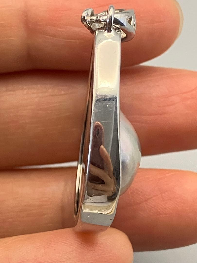 ミニー⭐️ 奄美大島産　マベパール　ペンダント　ネックレストップ　925