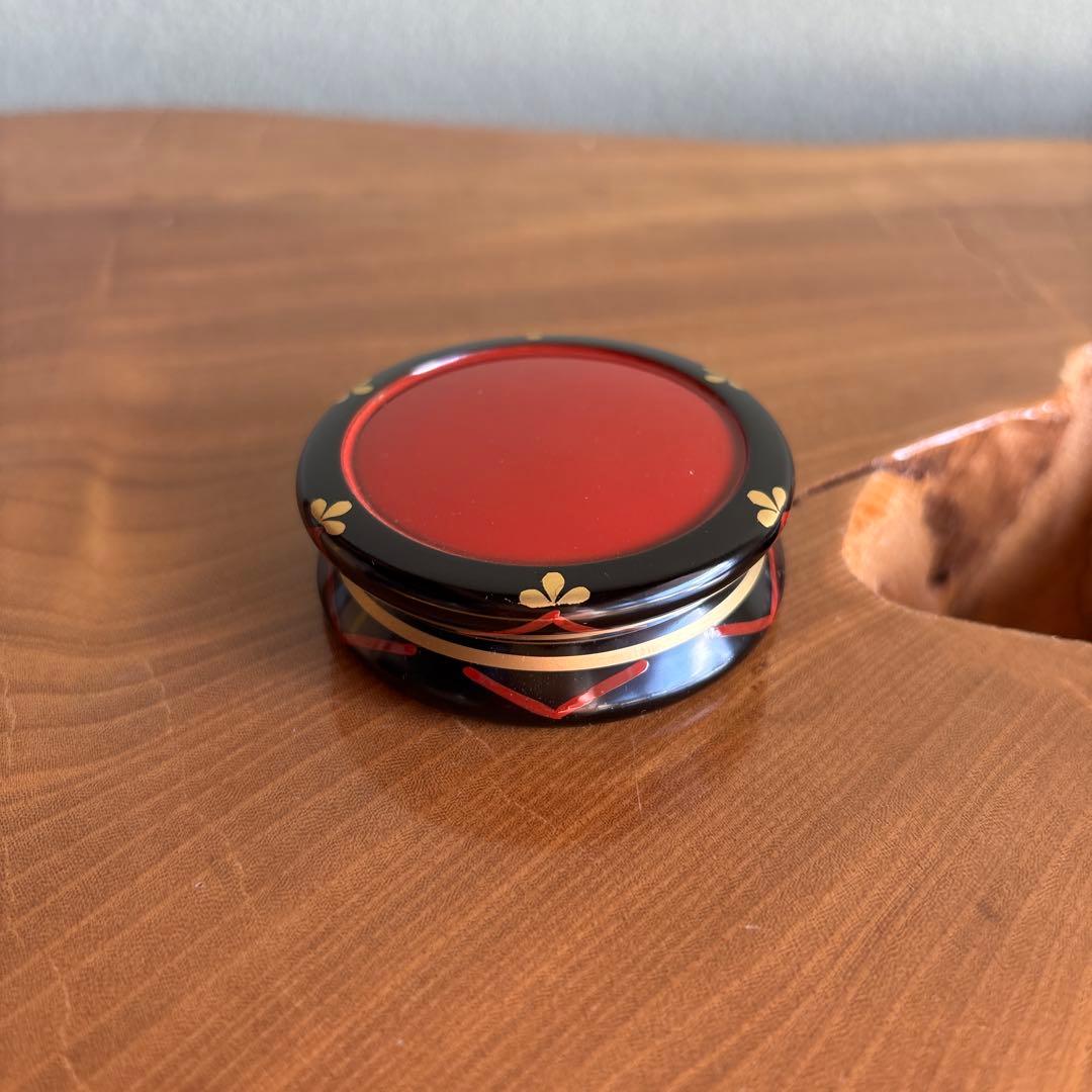 太鼓香合 蒔師 中村宗哲 茶道具 共箱