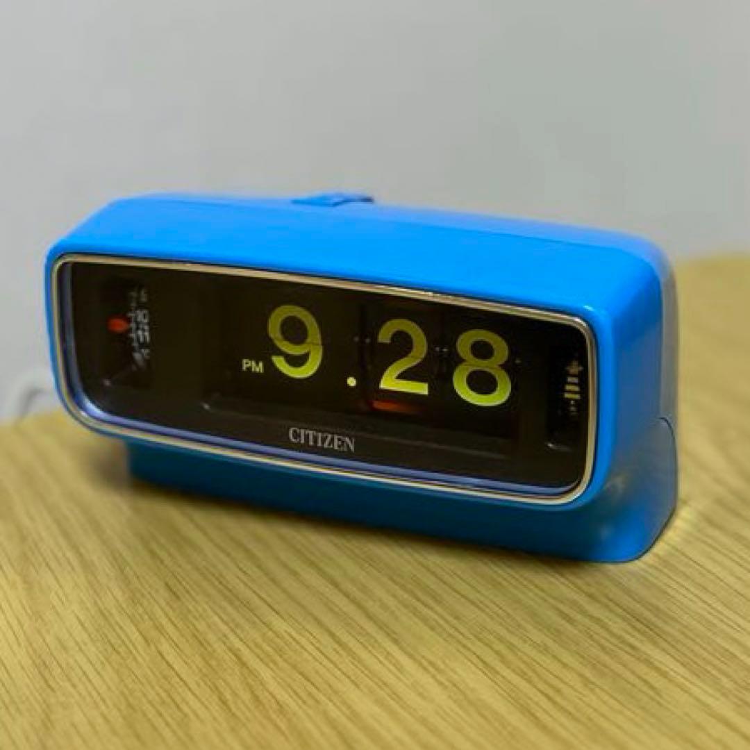 【メンテ済・動作正常】美品！CITIZENパタパタ時計 リーフタイム013