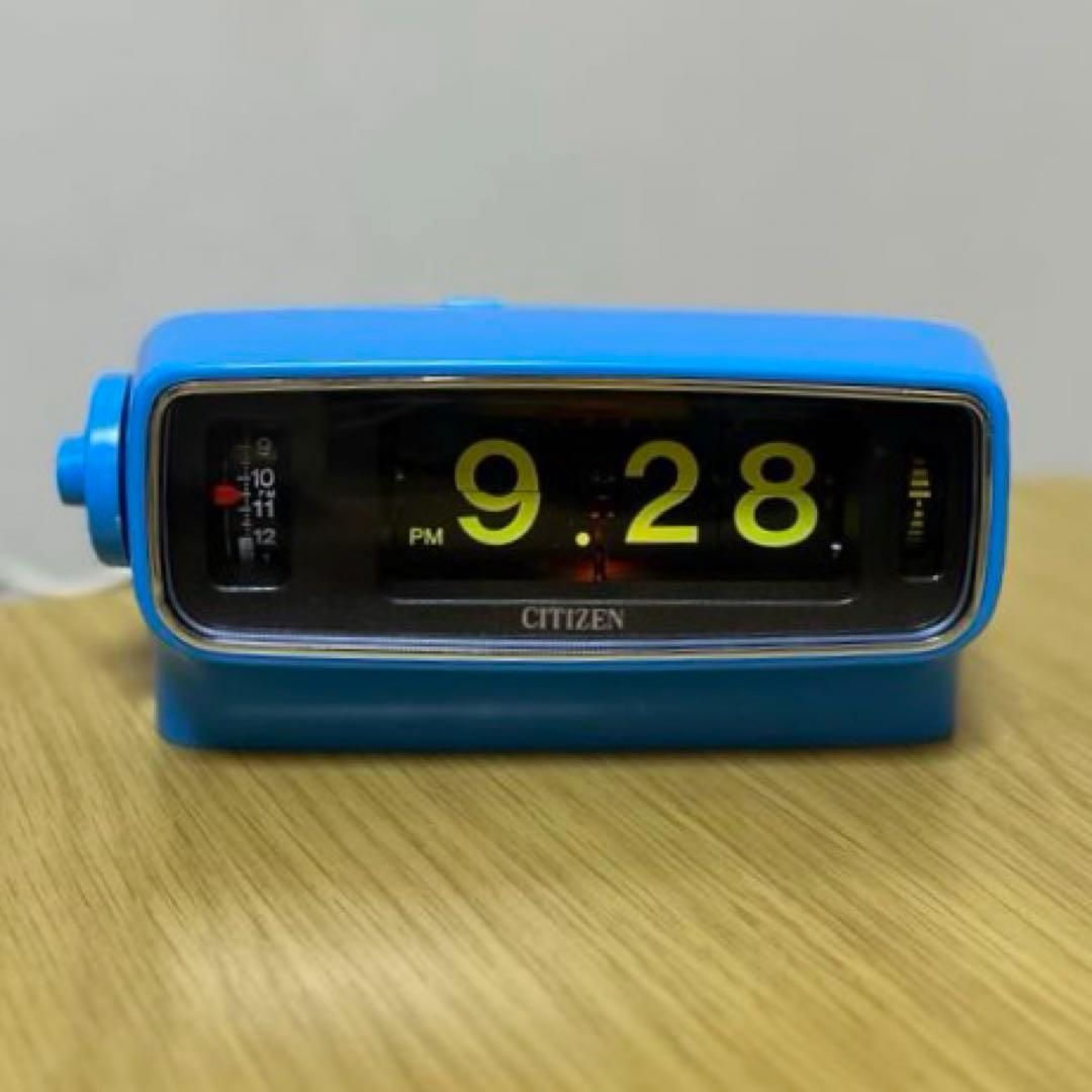 【メンテ済・動作正常】美品！CITIZENパタパタ時計 リーフタイム013