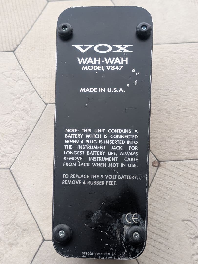 VOX ワウペダル V847　MADE IN USA