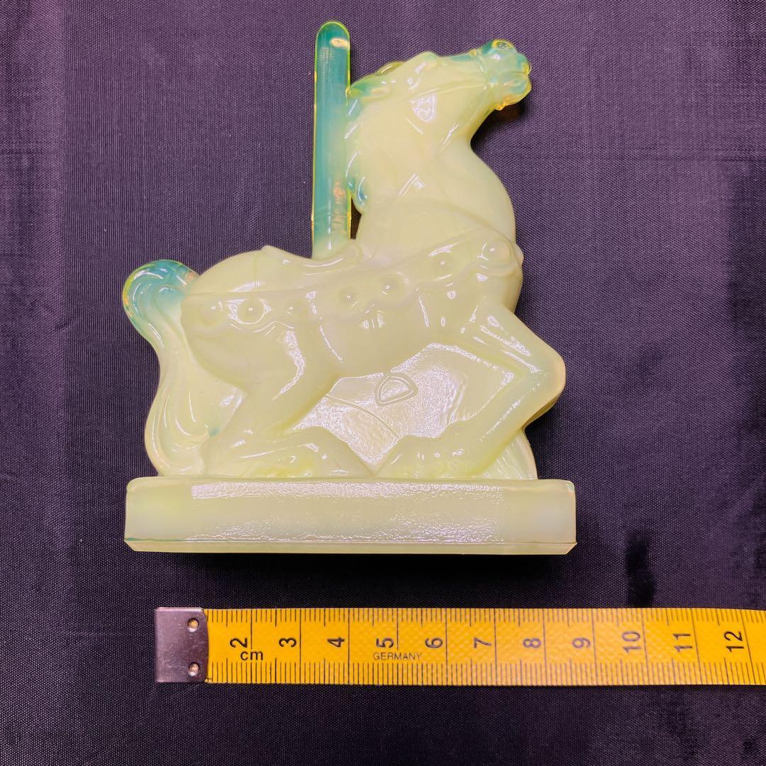 ウランガラス Boyd ボイド社 オブジェ 置物 木馬 馬 メリーゴーラウンド