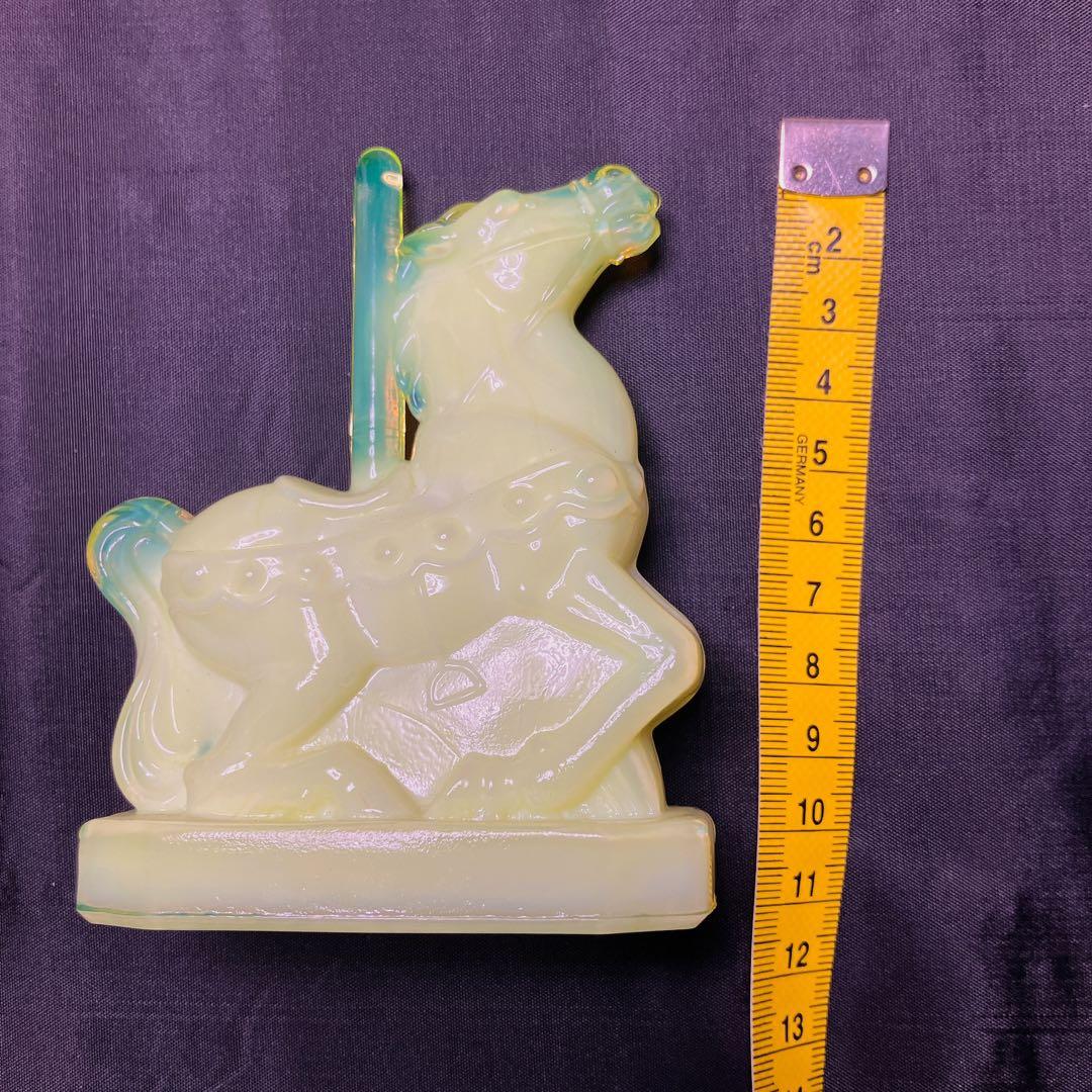 ウランガラス Boyd ボイド社 オブジェ 置物 木馬 馬 メリーゴーラウンド