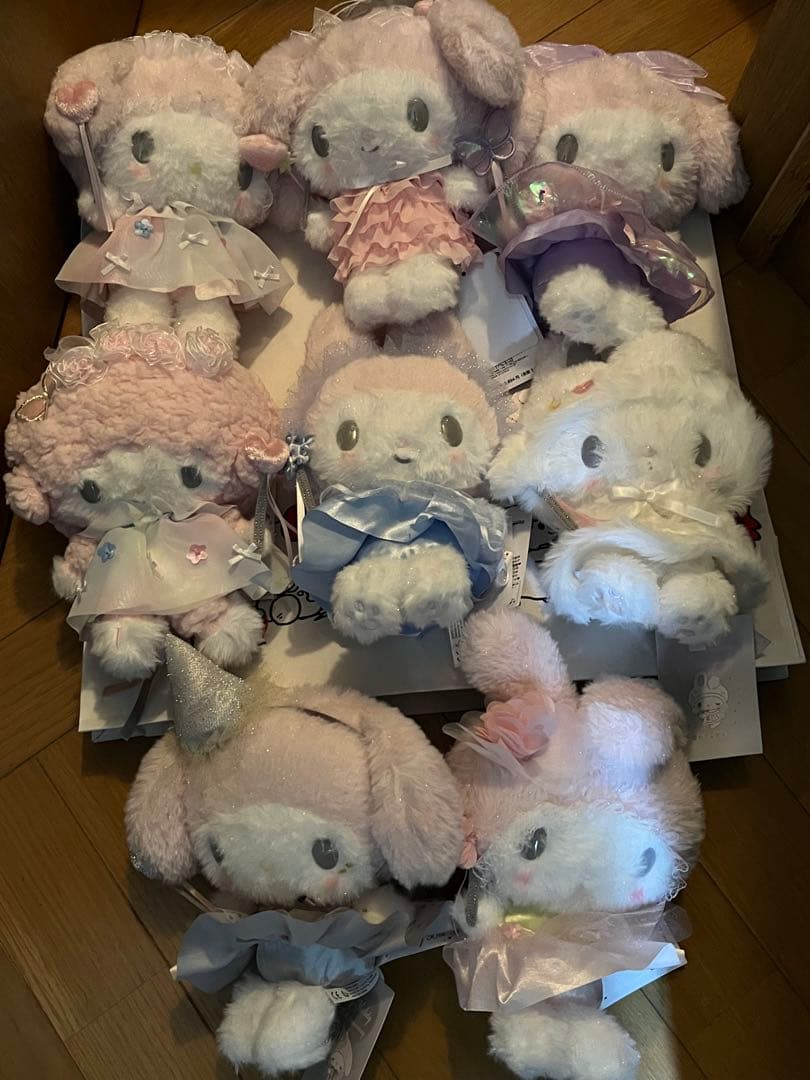 マイメロディ バースデー ぬい ぐるみ花星虹蝶 アニバーサリー