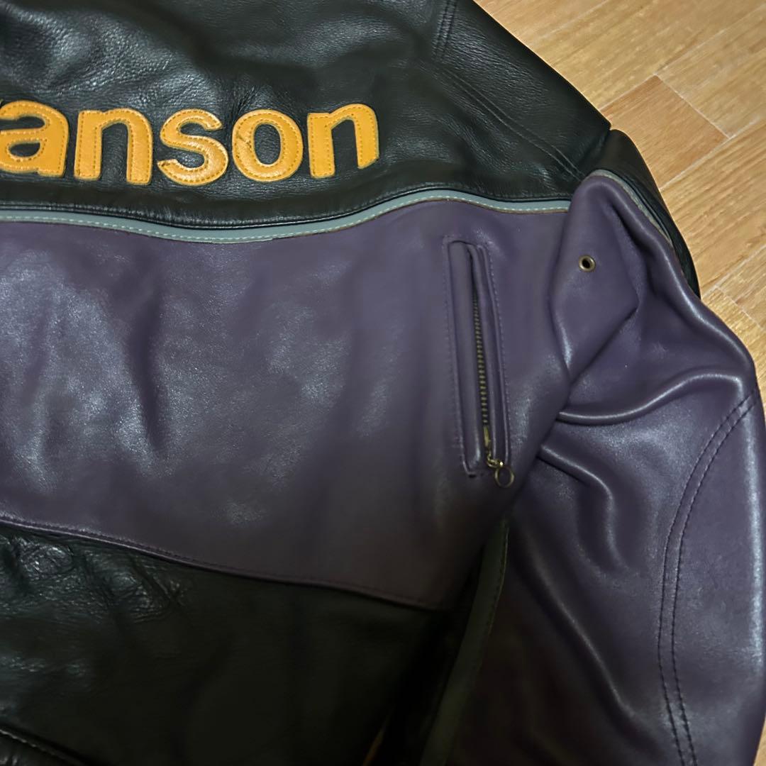 レア USA製 VANSON シングル ライダース ジャケット 38 TALON