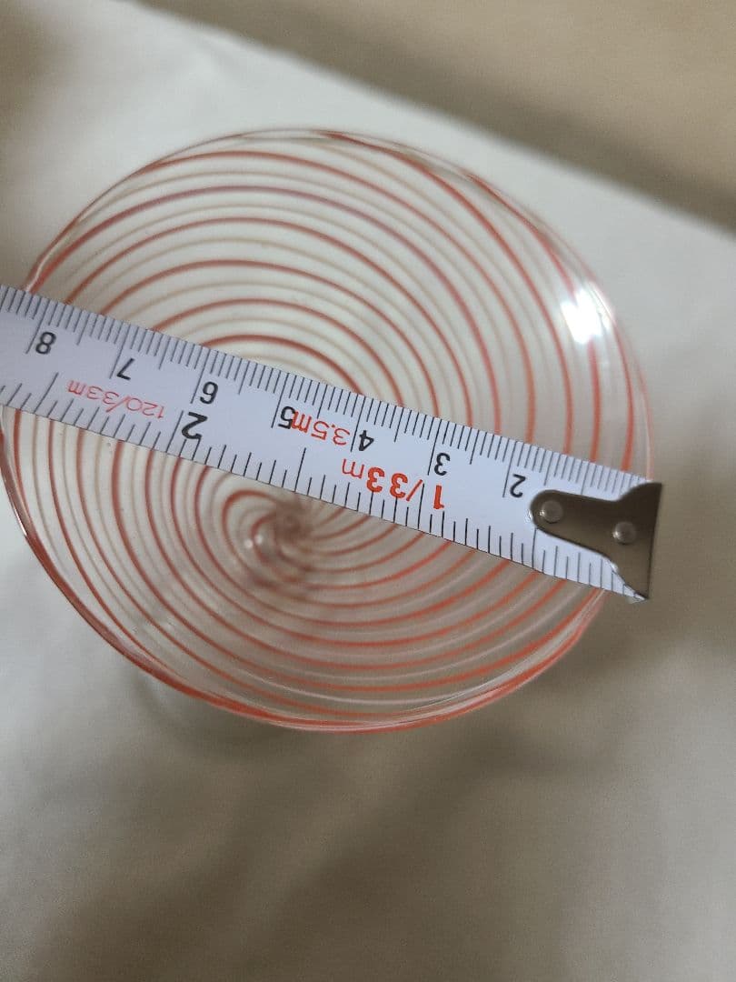 オーストリア　アンティークビミニ　レース吹きガラス