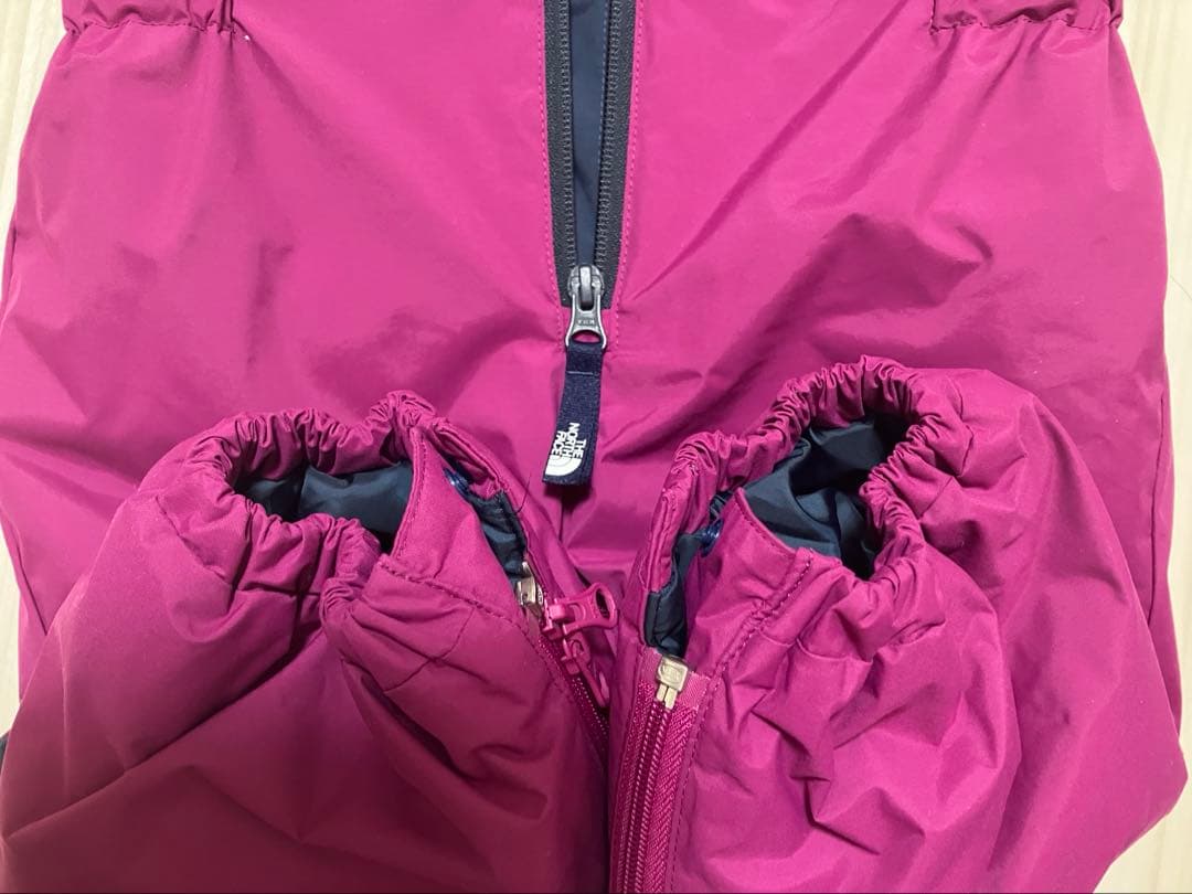 ノースフェイス スノーウェア ジャンプスーツ ピンク パープル 80cm