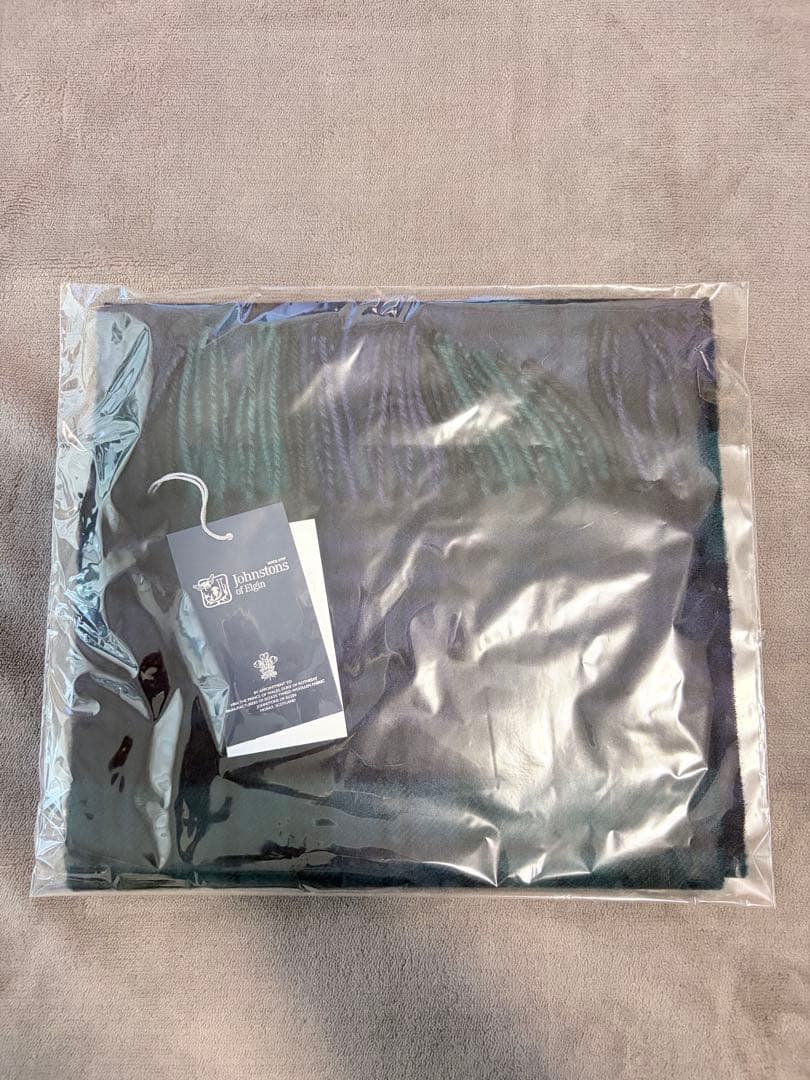 【新品】 ジョンストンズ マフラー BLACK WATCH 小判