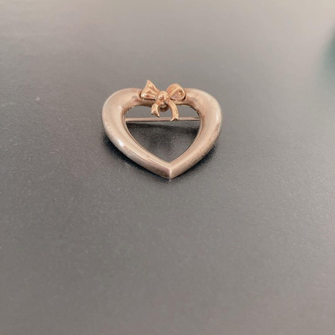 ティファニー　ブローチ　ハート　リボン　コンボ