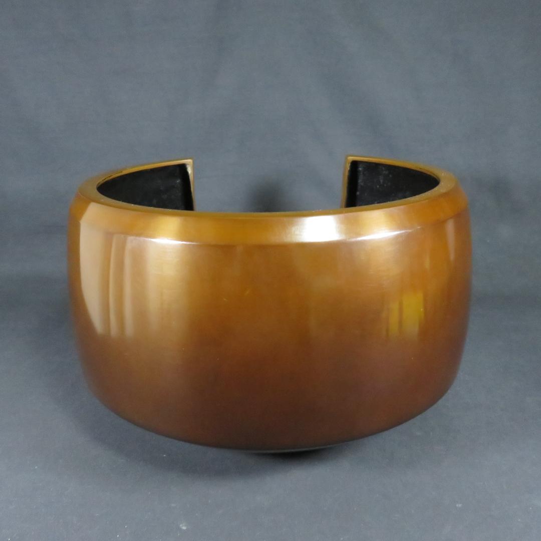 風炉 風炉師 一ノ瀬宋辰 唐銅 利休面取風炉 美品 木箱 在銘