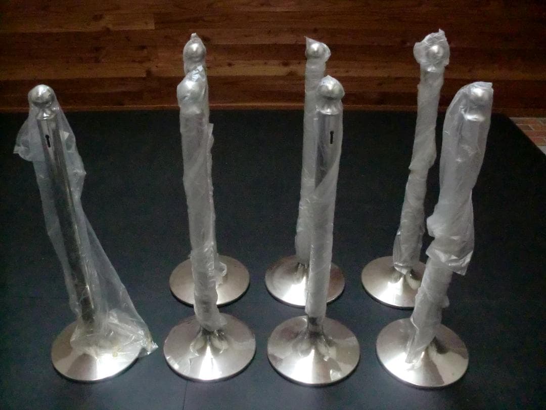 ポールパーテーション　７本　ロープ６本付　UNION製