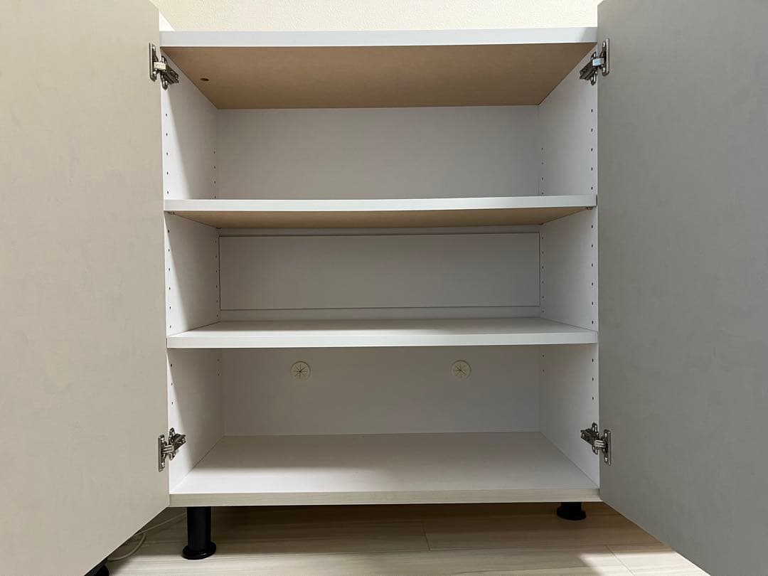 スタイリッシュ サイドボード MD-8511T グレー×ホワイト