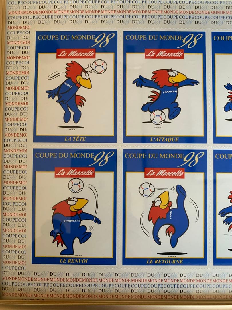 98France額入記念切手シート La Poste(フランス郵政公社)発行