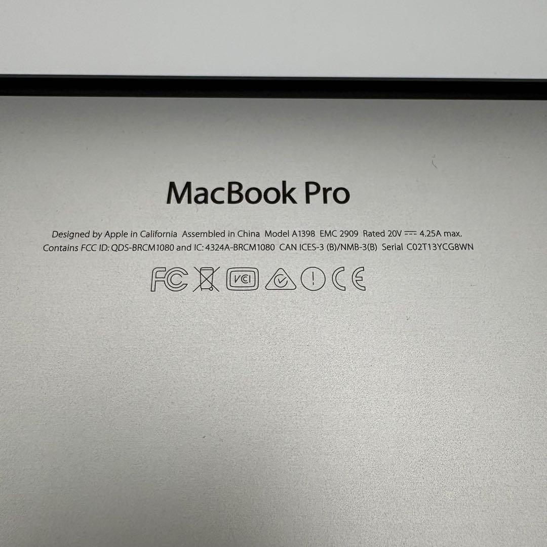 MacBook Pro A1398 Apple ノートパソコン ジャンク