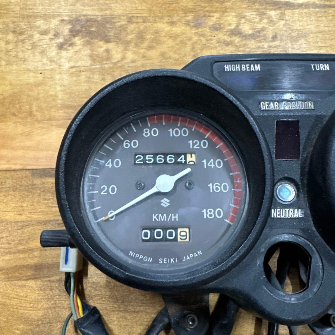 【超希少当時物】　国内　スズキ純正　GT380B7 実働メーター　後期型