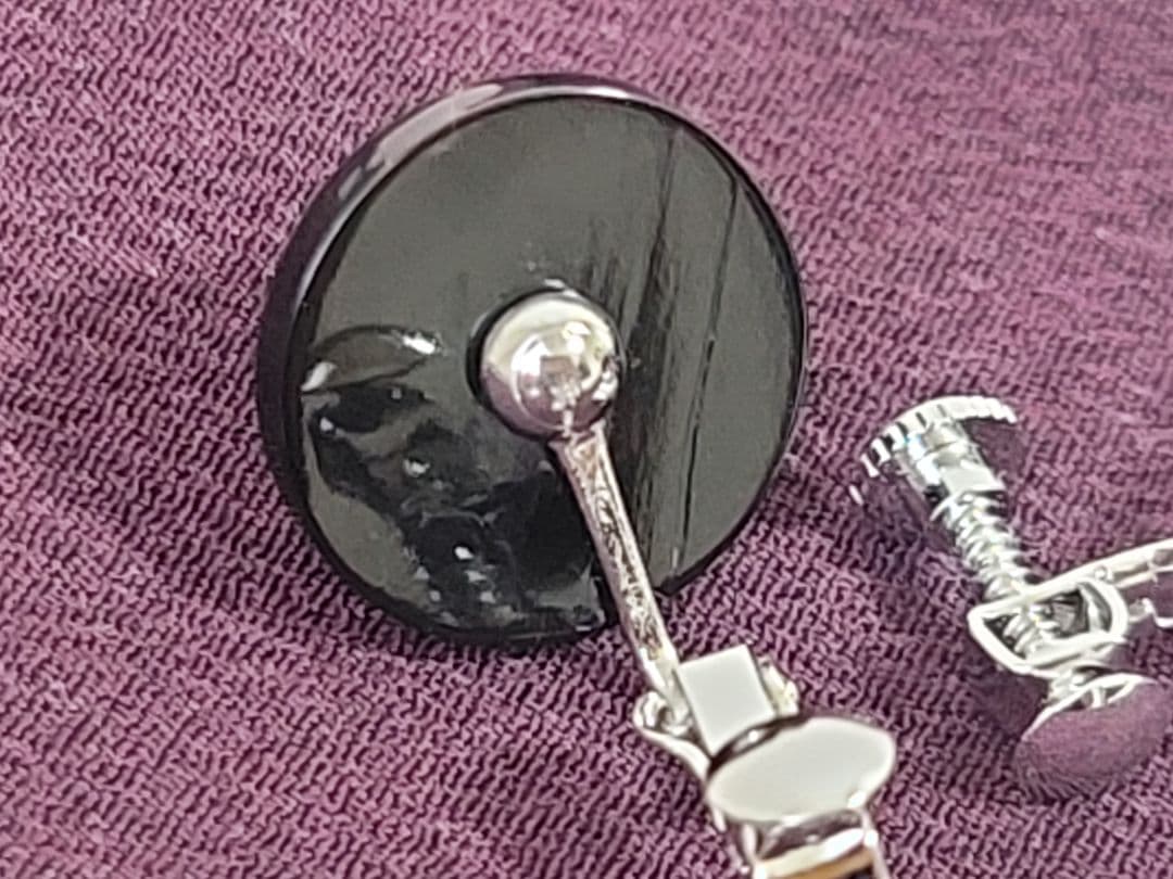 天然 ブラック コーラル 黒珊瑚 ネックレス 念珠 イヤリング 鑑定書あり