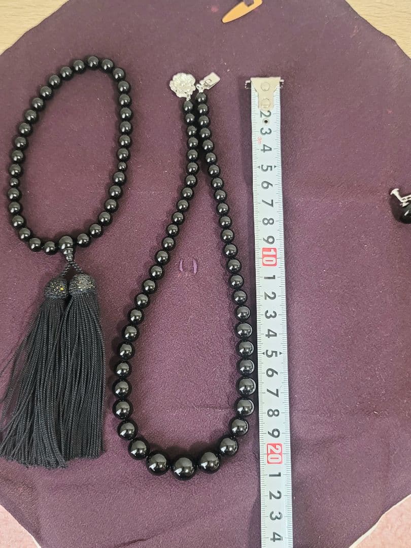 天然 ブラック コーラル 黒珊瑚 ネックレス 念珠 イヤリング 鑑定書あり