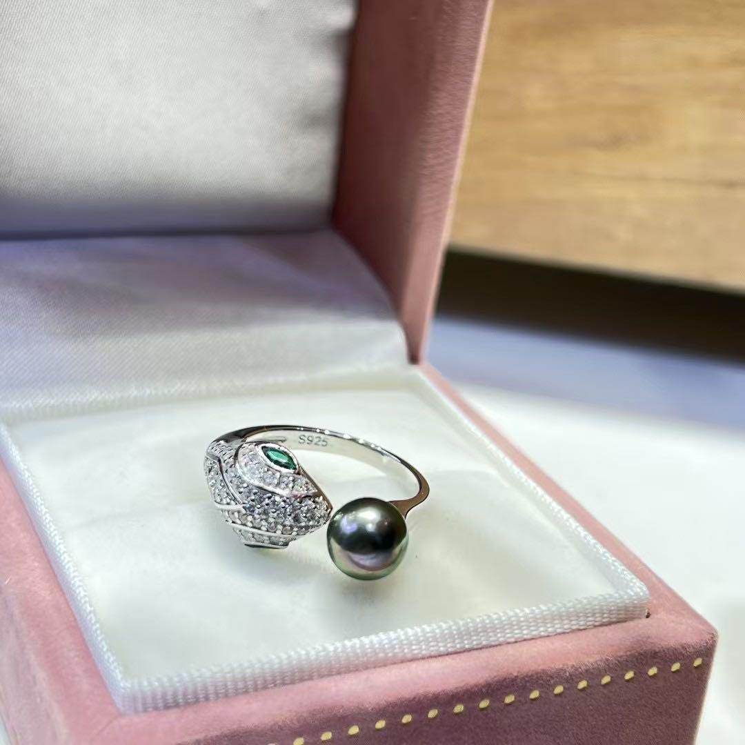 あこや　シルバーオープンリング