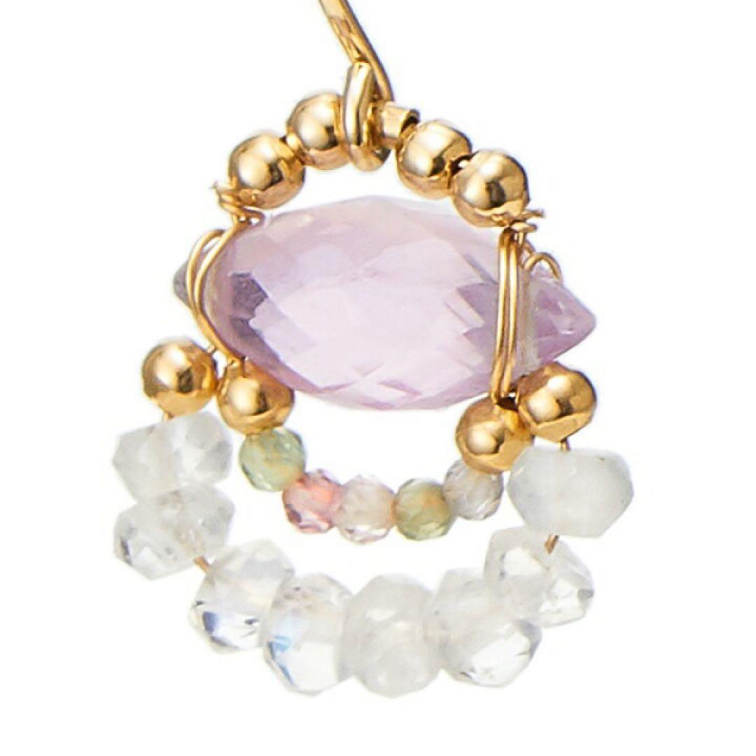 【完売品】エヴァハヌソヴァ フォー アガット 天然石 ピアス k10