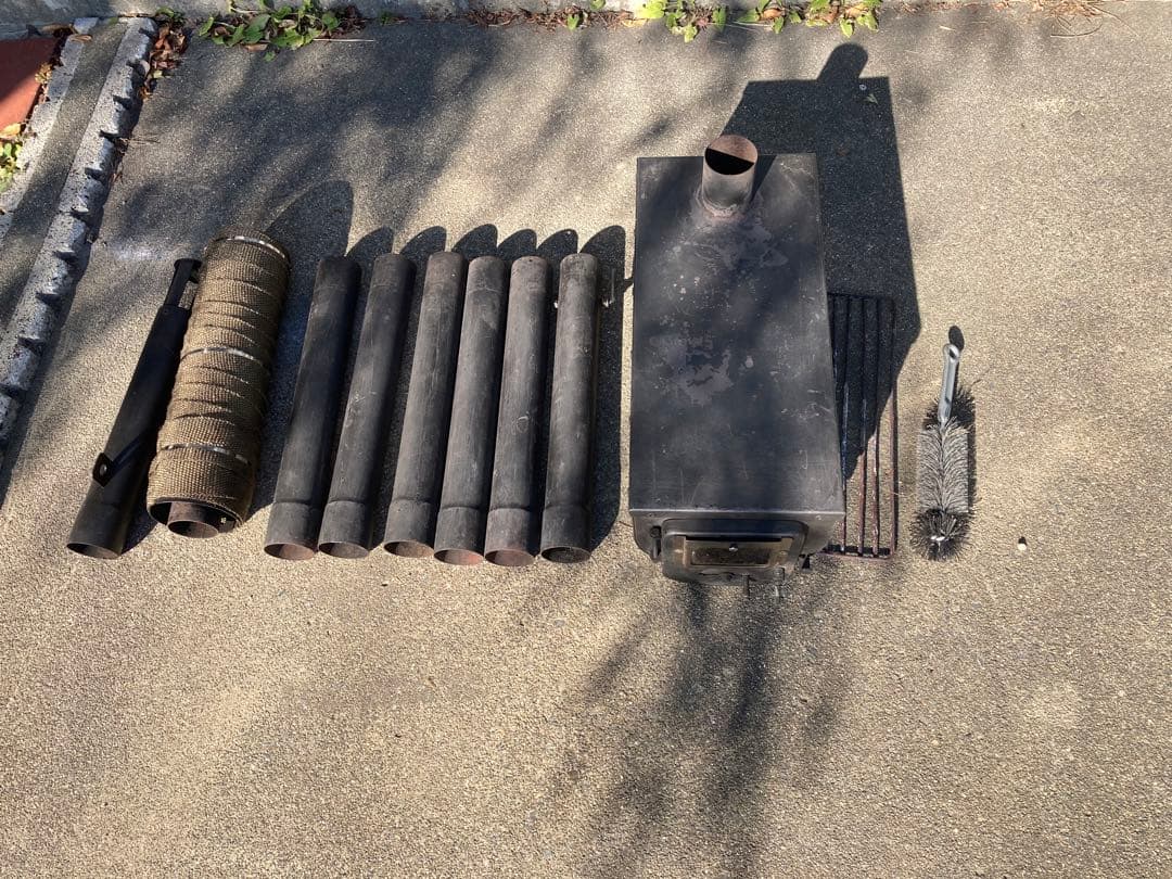 薪ストーブ 断熱材付き煙突パイプ付き