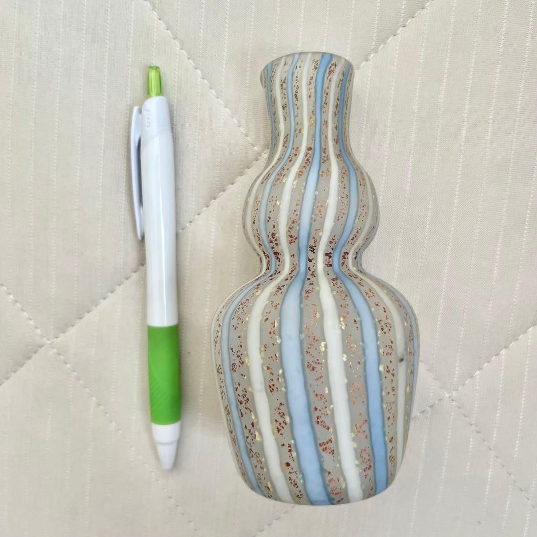 藤田喬平 ？　ヴェニス　手吹ガラス　硝子工芸　一輪挿　徳利　花入　花瓶