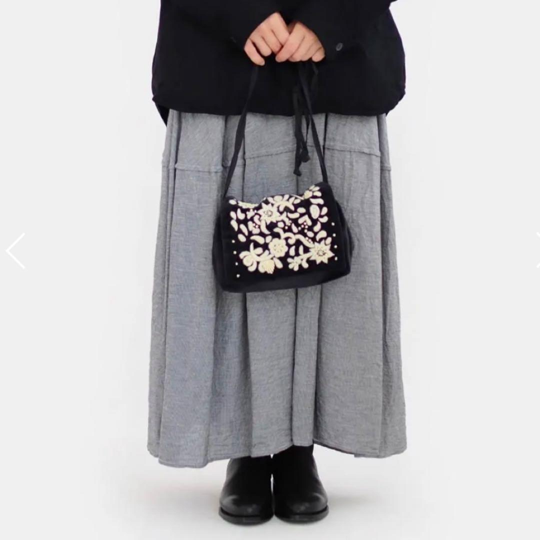 新品　Khadi&Co. カディアンドコー　ベルベットフラップショルダーバッグ